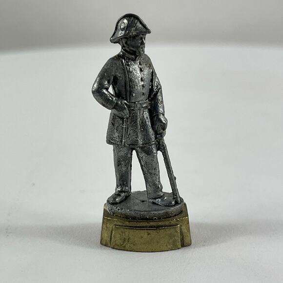 Six Civil War Soldiers Metal Pewter Finished Figures Measures 1-5/8" - Picture 7 of 13